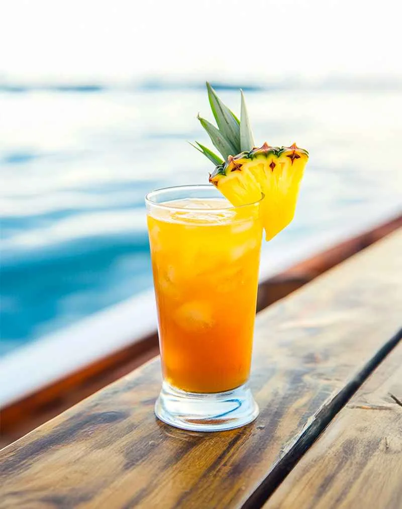 Coucher de soleil depuis le pont du Stahlratte à Bouillante